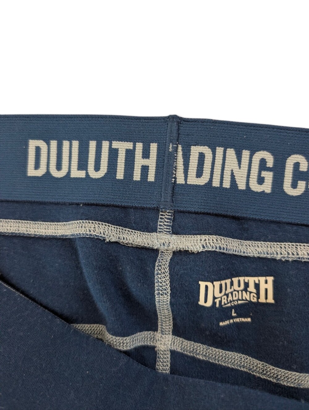 DULUTH TRADING Wool Base Layer Wickerino Leggings Side Pockets Blue Large - Picture 8 of 11
